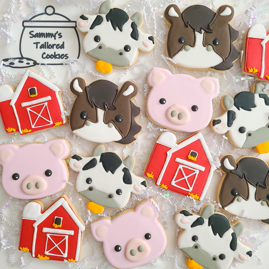 Large Farm Animal Cookies